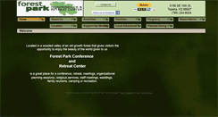 Desktop Screenshot of forestparkretreat.com