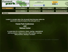 Tablet Screenshot of forestparkretreat.com